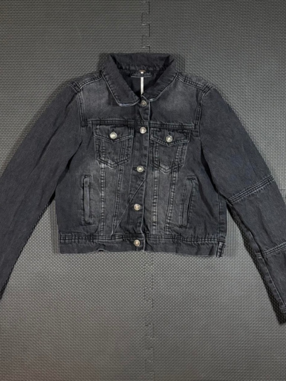 Black Free People Denim Jacket